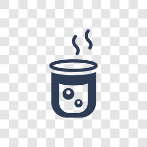 水龙头开水热水图标.时尚热水标志概念透明背景清洁收集照片