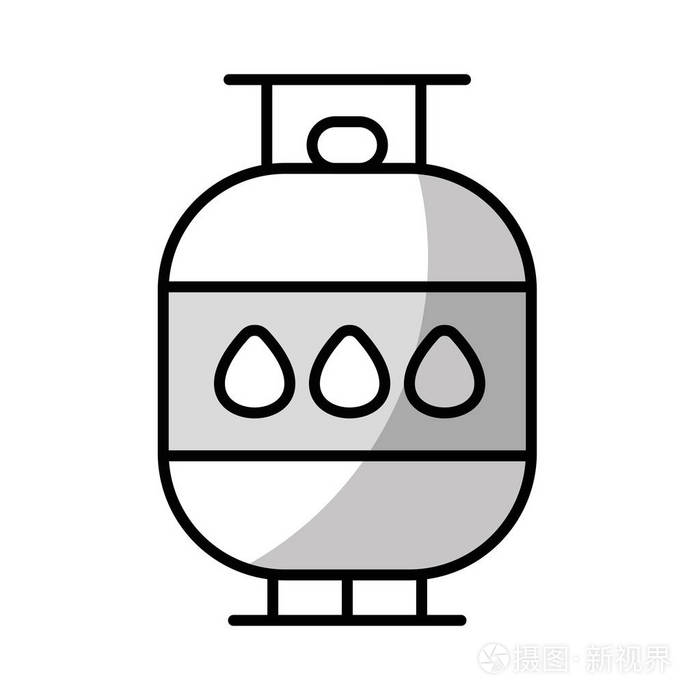 线路水箱预留及生态护理矢量图