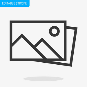 contactalbum相册图库图标完美可编辑笔画矢量照片