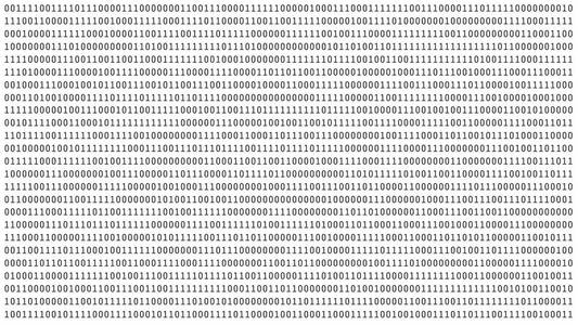 计算机屏幕上的01或二进制数在白色监视器背景下的metrix数字数据代码