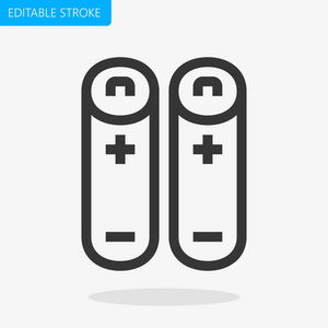 电池图标像素完美可编辑行程矢量