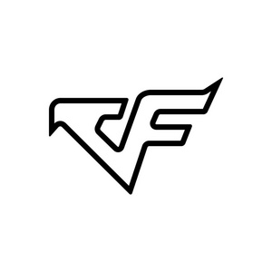 十字火标志的黑线图标照片