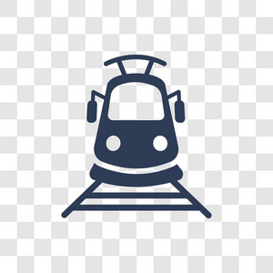 轻轨图标.时尚轻轨标志概念透明背景从运输收集照片