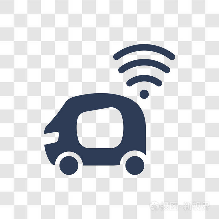 自动驾驶汽车图标.