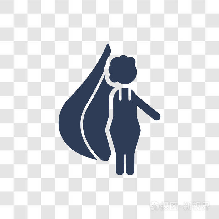 女性治疗图标. 时尚女性治疗标志概念透明背景从女士收集.