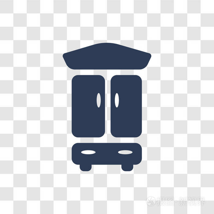 军械库图标. 时尚衣橱标志概念透明背景从家具和家庭收藏