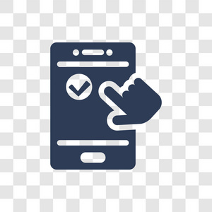 时尚用户体验标志概念透明背景从技术收集照片