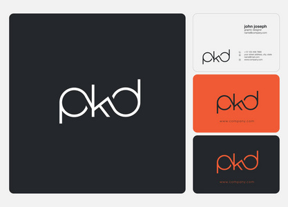 标识联合PKD名片模板矢量