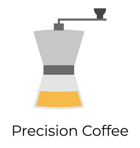 咖啡磨床图标平面矢量