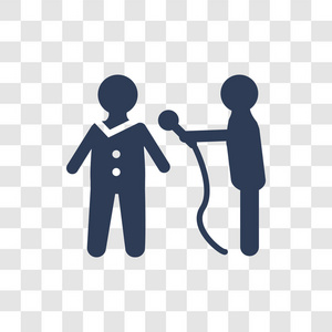 时尚记者标志概念透明背景从职业收集照片