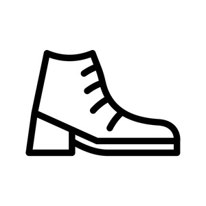 鞋类线矢量图标