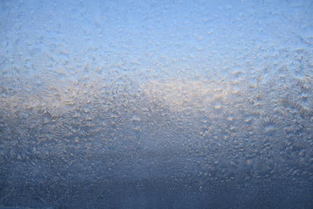 玻璃上的冰纹照片