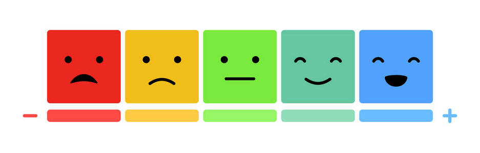 表情符号的情绪尺度五颜六色