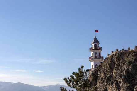 古努克博鲁土耳其旅行概念照片。胜利塔扎费尔库莱西