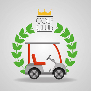 高尔夫俱乐部汽车运动车徽章