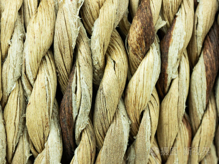 棕色粗糙的绳子背景