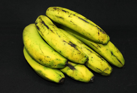 绿色香蕉背景新鲜健康水果