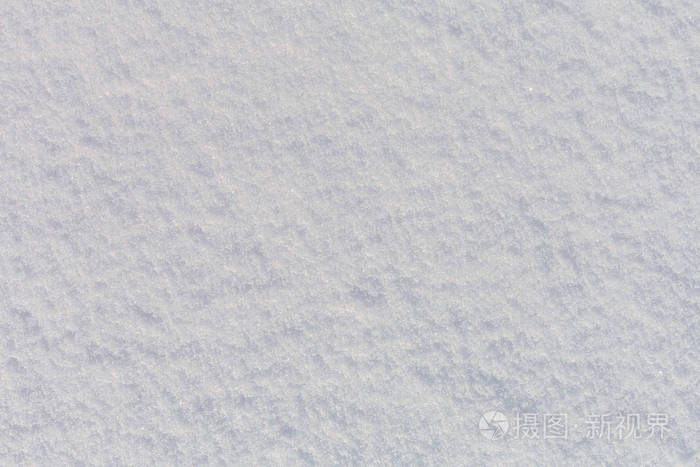 新鲜的白雪表面抽象纹理