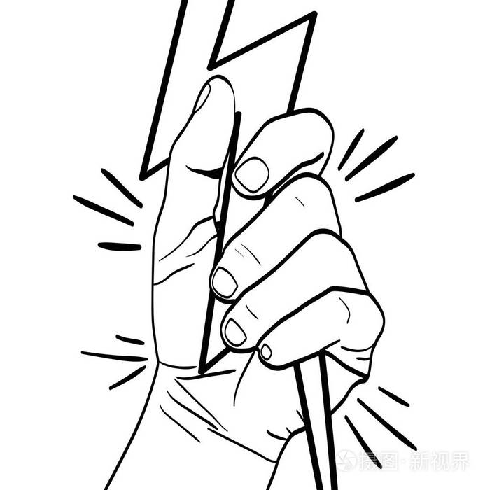 线人手反对射线抗议矢量插图插画-正版商用图片17ua4f-摄图新视界