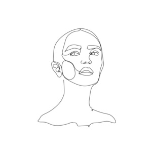 单线男素描单线极简主义抽象素描单线极简主义.