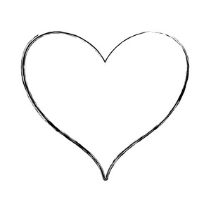 爱和激情的心的象征，矢量插图