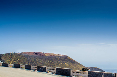 s highest volcano still in activity. Horizontal view.