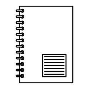 线信息笔记本教育学校物体插图