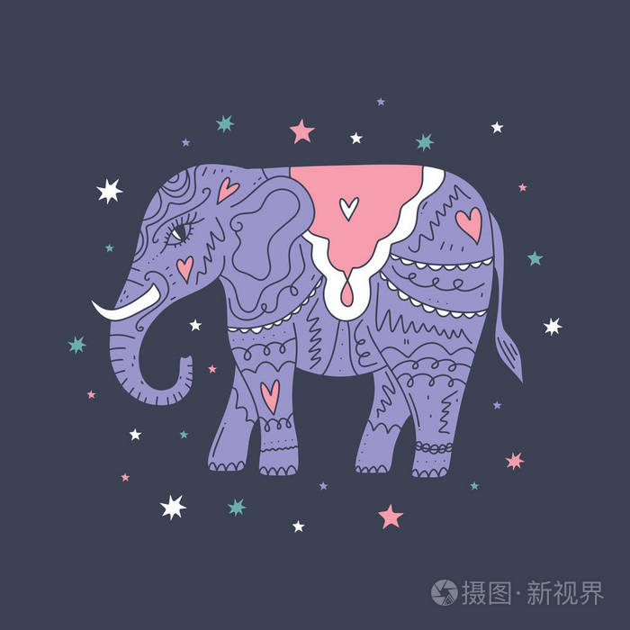 手绘波霍风格的大象 宇宙主题星座观赏形状 民族美丽的泰国象征 海报 衣服和其他时尚印刷品 矢量图 插画 正版商用图片17uk5g 摄图新视界 手绘波霍风格的大象 宇宙主题星座观赏形状 民族美丽的泰国象征 海报 衣服和其他时尚印刷品 矢量图 插画 正版商用图片17uk5g 摄图新视界