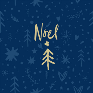 矢量节日诺埃尔图案装饰壁纸包装纸有趣的手绘元素有趣的涂鸦图纸圣诞节和新年主题。