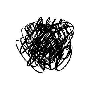 通用笔抽象格朗格点笔画潦草. 通用设计装饰元素.