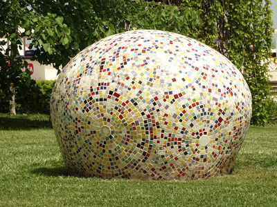 瓷砖抽象艺术花园装饰