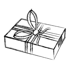 礼品盒礼物图标。 矢量图