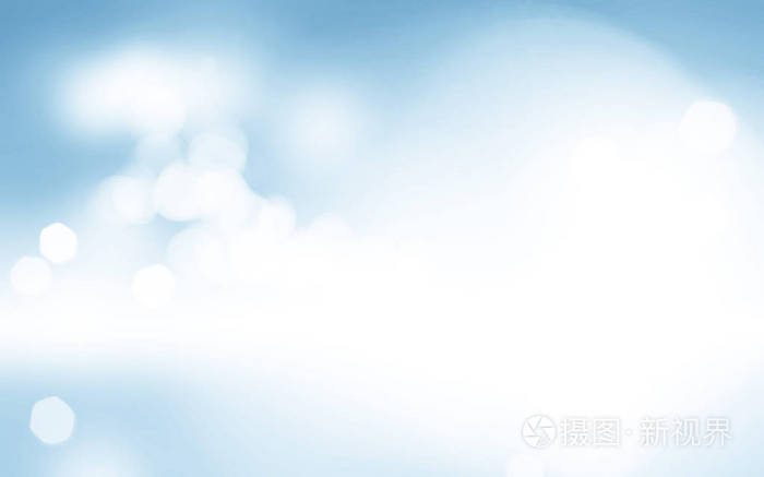 浅蓝色背景模糊的天空设计,混浊的白色油漆与蓝色模糊的边界,新鲜的