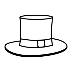 动漫草稿线图男线条男优雅帽子装饰设计插图照片