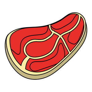 彩色鲜肉鱼片部分食物插图