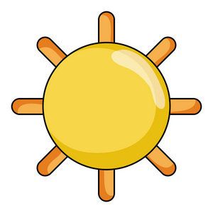 阳光和夏季天气矢量图
