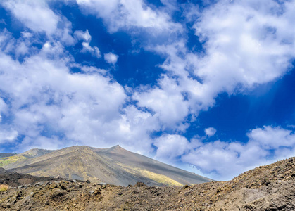 s highest volcano still in activity. Horizontal view.