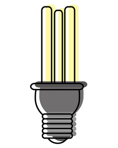 移动颜色保护灯泡能量生态护理矢量插图