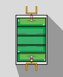 美国橄榄球队比赛矢量图