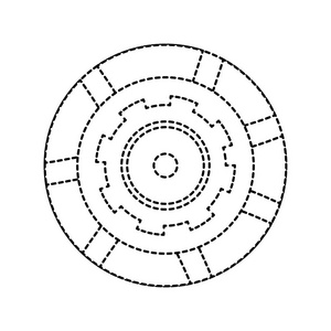 工业齿轮工程机械矢量图图片