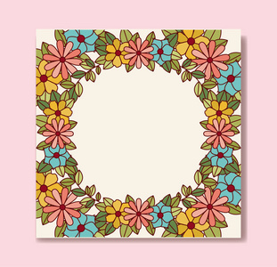 花卉装饰方框图片