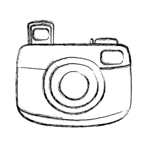 专业数码相机摄影技术矢量图