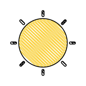 阳光天气图标矢量图