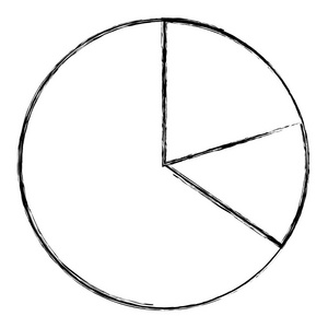 图形圆统计图数据矢量图