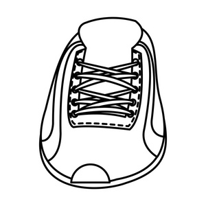 运动运动鞋慢跑训练矢量插图