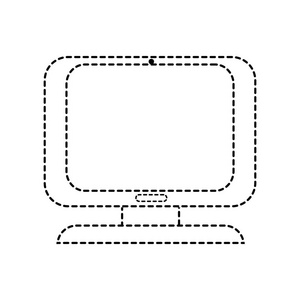 计算机数字屏幕技术矢量图