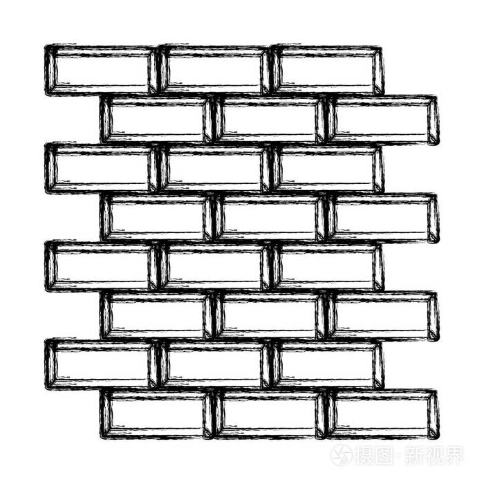 砖墙结构砖块纹理矢量图