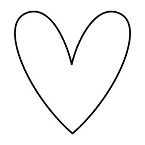 线心图标象征爱与激情设计矢量插图