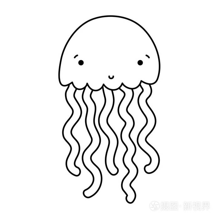 热带海洋动物插图