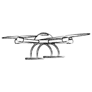 无人机机器人远程控制技术矢量图